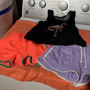 Girls clothes 2 shorts, 1 tank.